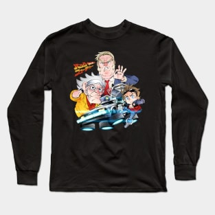 Back to the Future Manga Style Long Sleeve T-Shirt